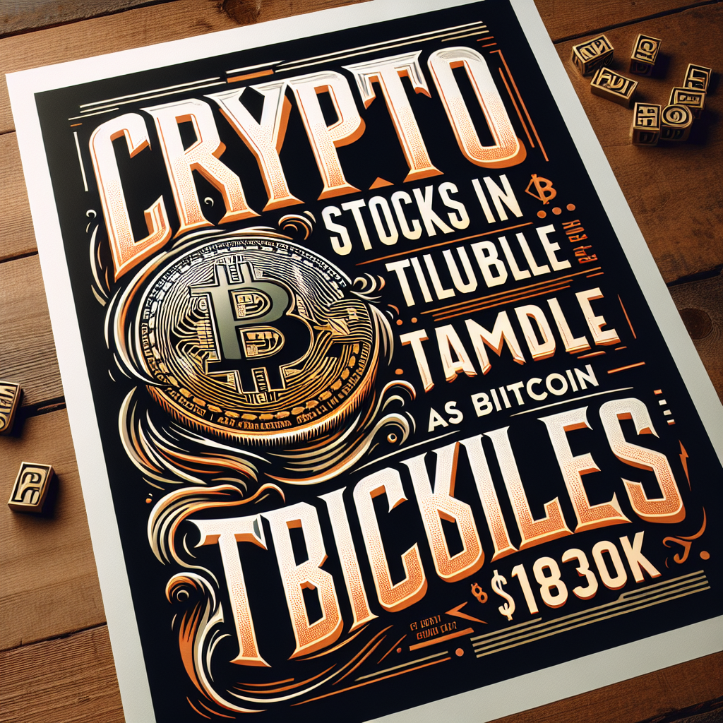Crypto Stocks Plummet as Bitcoin Dips to $112K