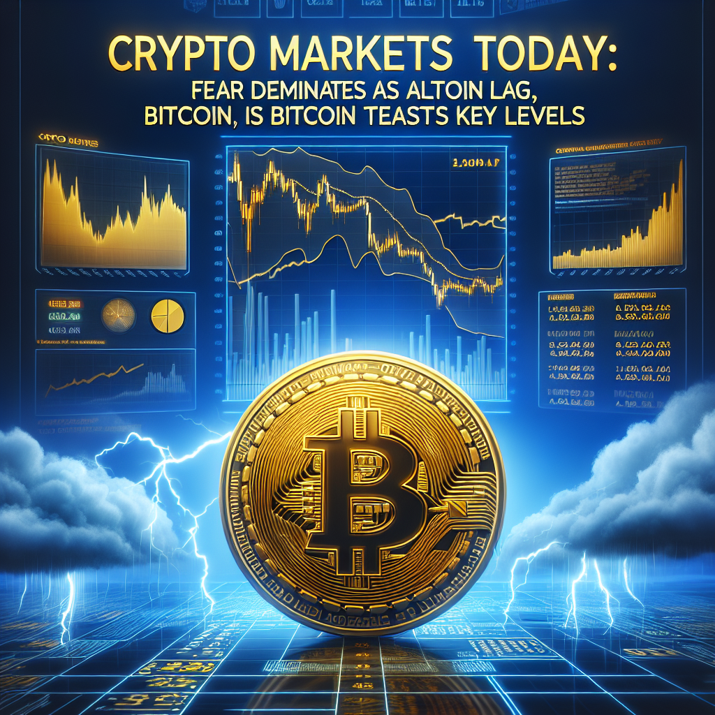 Crypto Markets Today: Fear Dominates as Altcoins Lag, Bitcoin Tests Key Levels