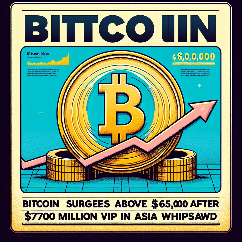 Bitcoin Surges Above $65,000 After $700 Million Asia Wipeout