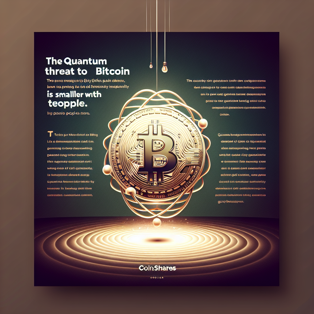 The Quantum Threat to Bitcoin: Smaller than People Think