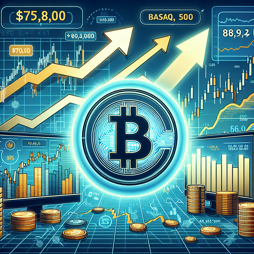 Bitcoin Struggles at $75,000 Despite Record Nasdaq and S&P 500