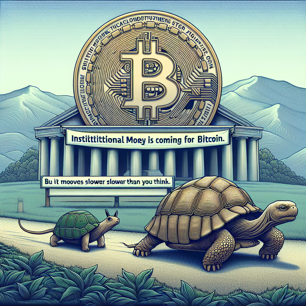 Institutional Money is Coming for Bitcoin, but Moves Slowly